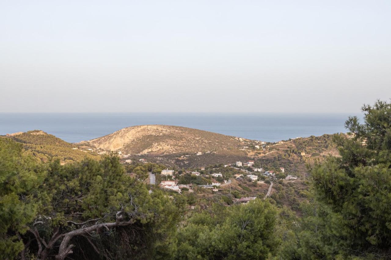 Mary'S Paradise Apartment With Panoramic Sea View To Kakia Thalassa And Daskalio Keratea Exterior photo